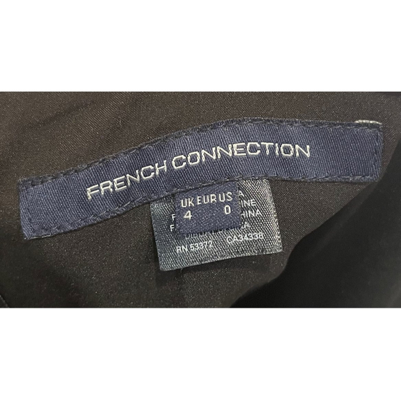 FRENCH CONNECTION Whisper Square Neck Black Mini Dress - Picture 5 of 8